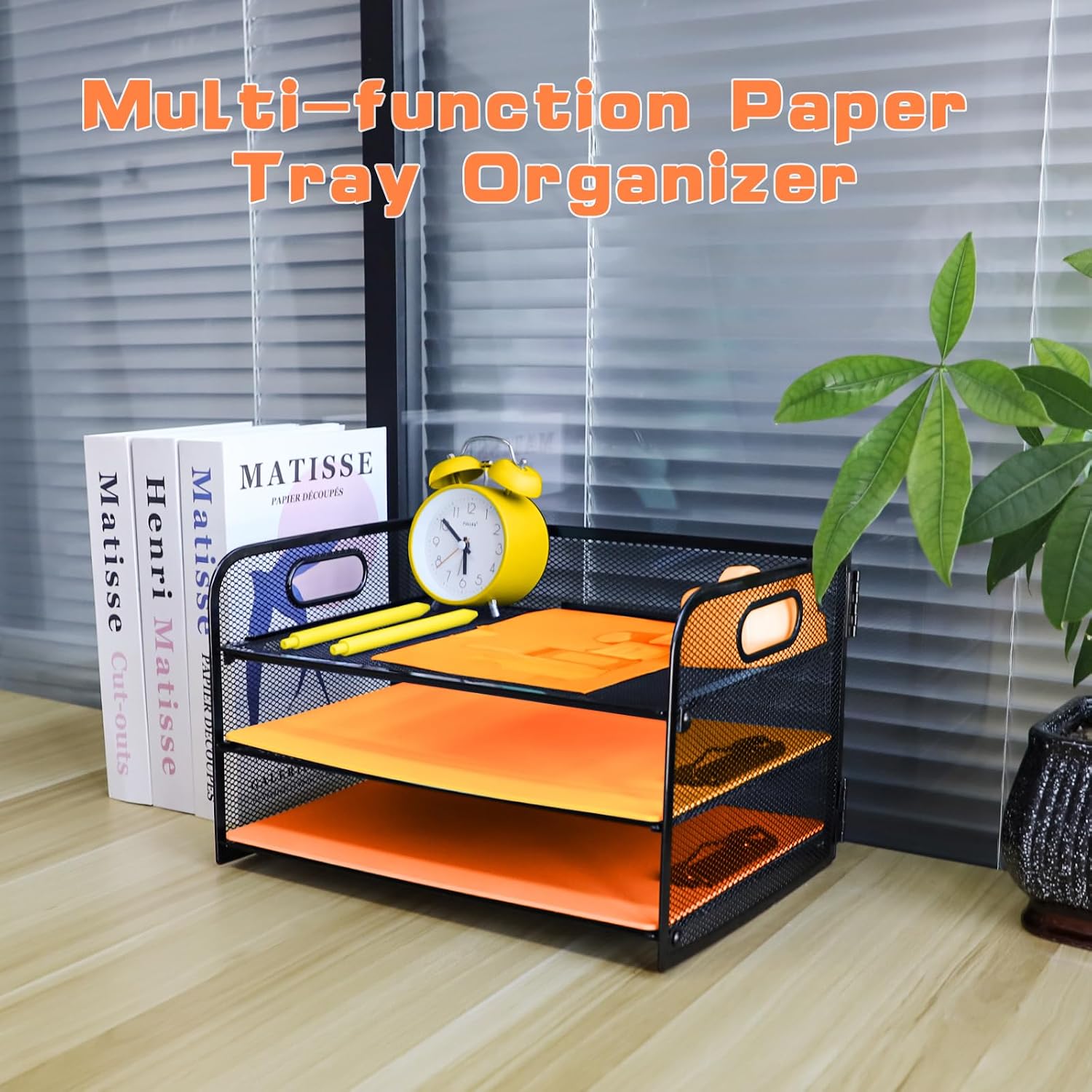 Thumbnail 6 de PLSOPPKG 3 Tier Paper Letter Tray with Handle