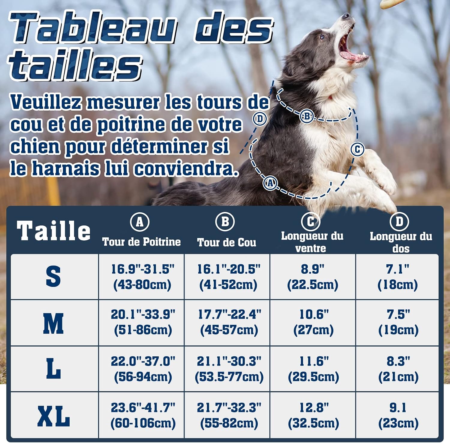 Thumbnail 1 de rabbitgoo Harnais anti-traction tactique réfléchissant pour chien (XL) avec poignée et anneaux