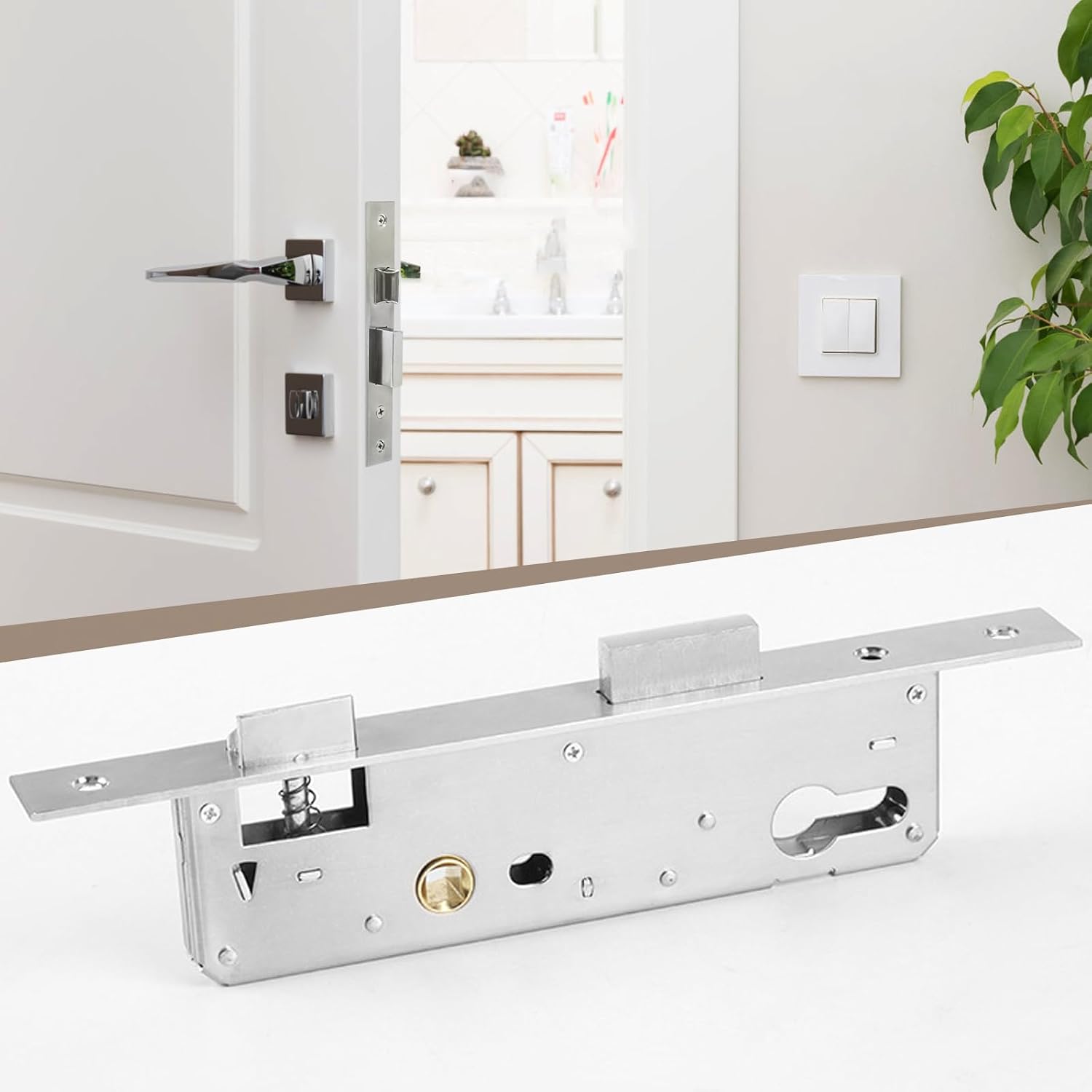 Detalle de GALOZZOIT JF-BXG-chaxinsuo insteekslot, 85 x 30 mm, roestvrij staal