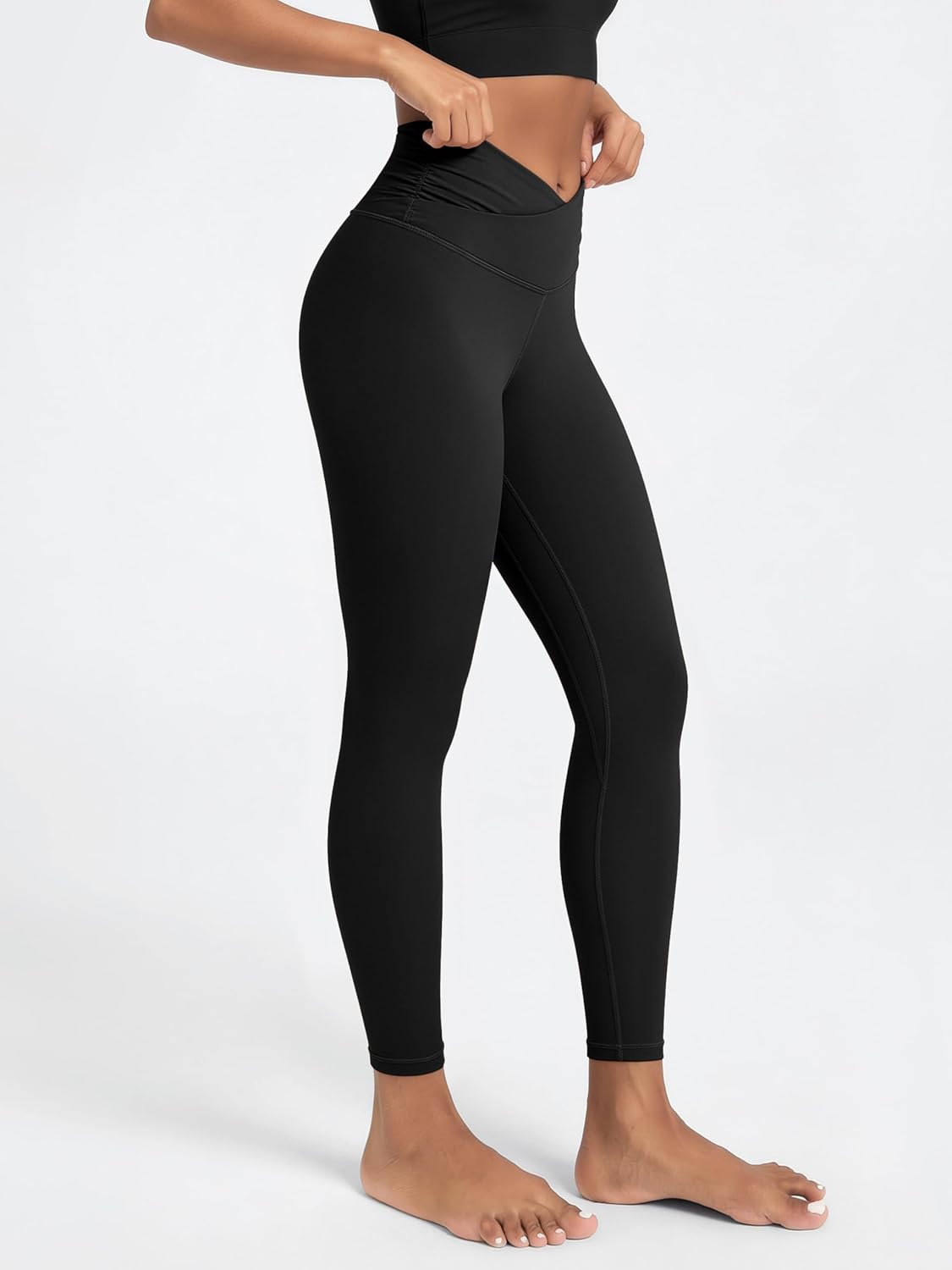 Thumbnail 1 de ODODOS Cross Waist Yoga Leggings 25