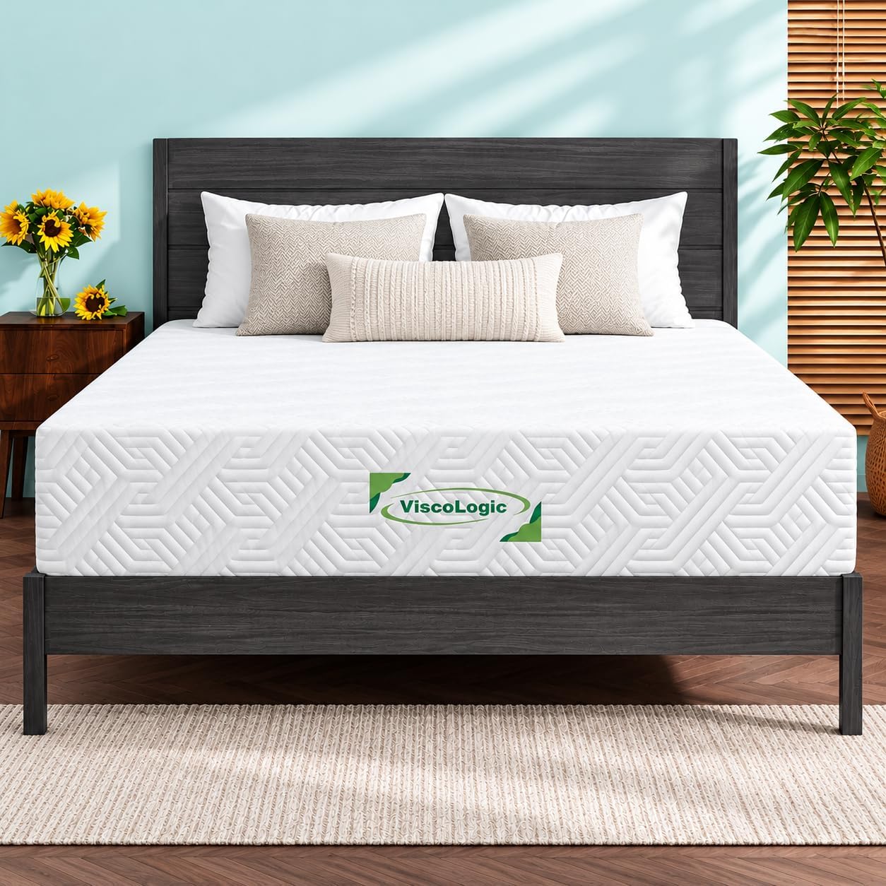 Detalle de Viscologic 878926007942 Maxima 7-Inch Twin Mattress, Gel Foam, Medium-Firm