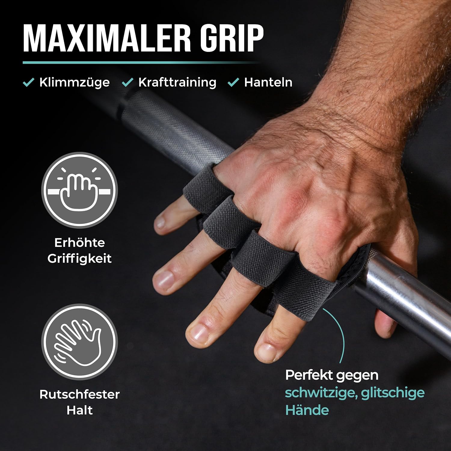 Thumbnail 1 de PULLUP & DIP Griffpolster & Griffpads für Klimmzüge, Fitness, Bodybuilding & Krafttraining