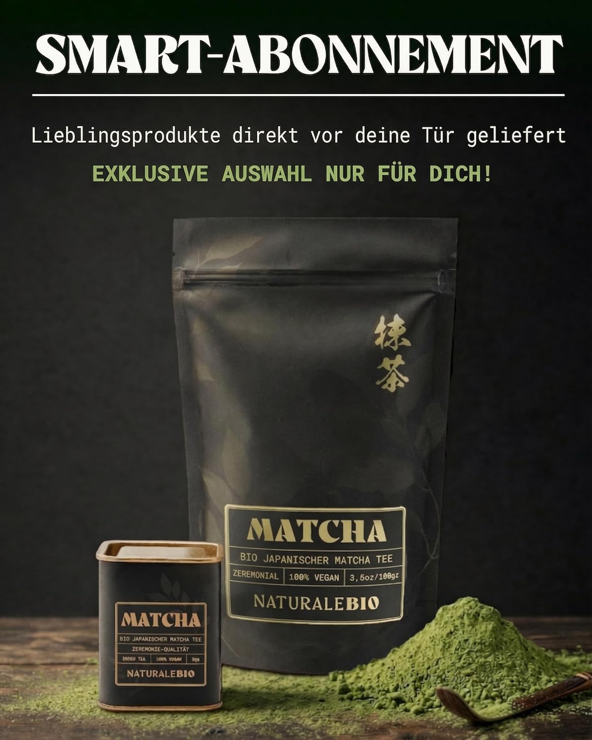 Thumbnail 6 de NaturaleBio Matcha Ceremonial Grade 100g – Bio Matcha aus Uji, Kyoto, Japan