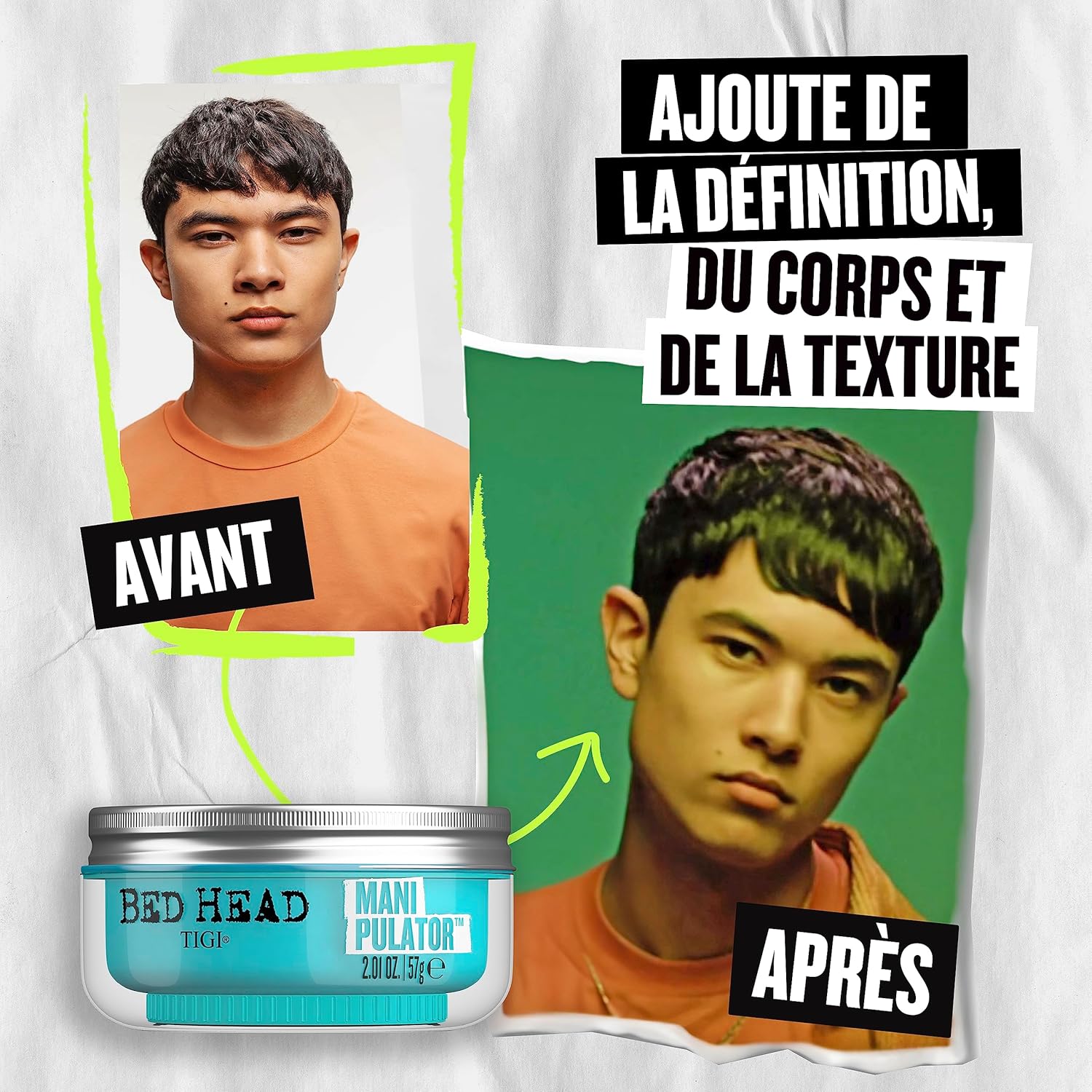Thumbnail 5 de Bed Head by TIGI Manipulator Texturpaste – 57 g (2er Pack) für kräftiges, flexibles Styling