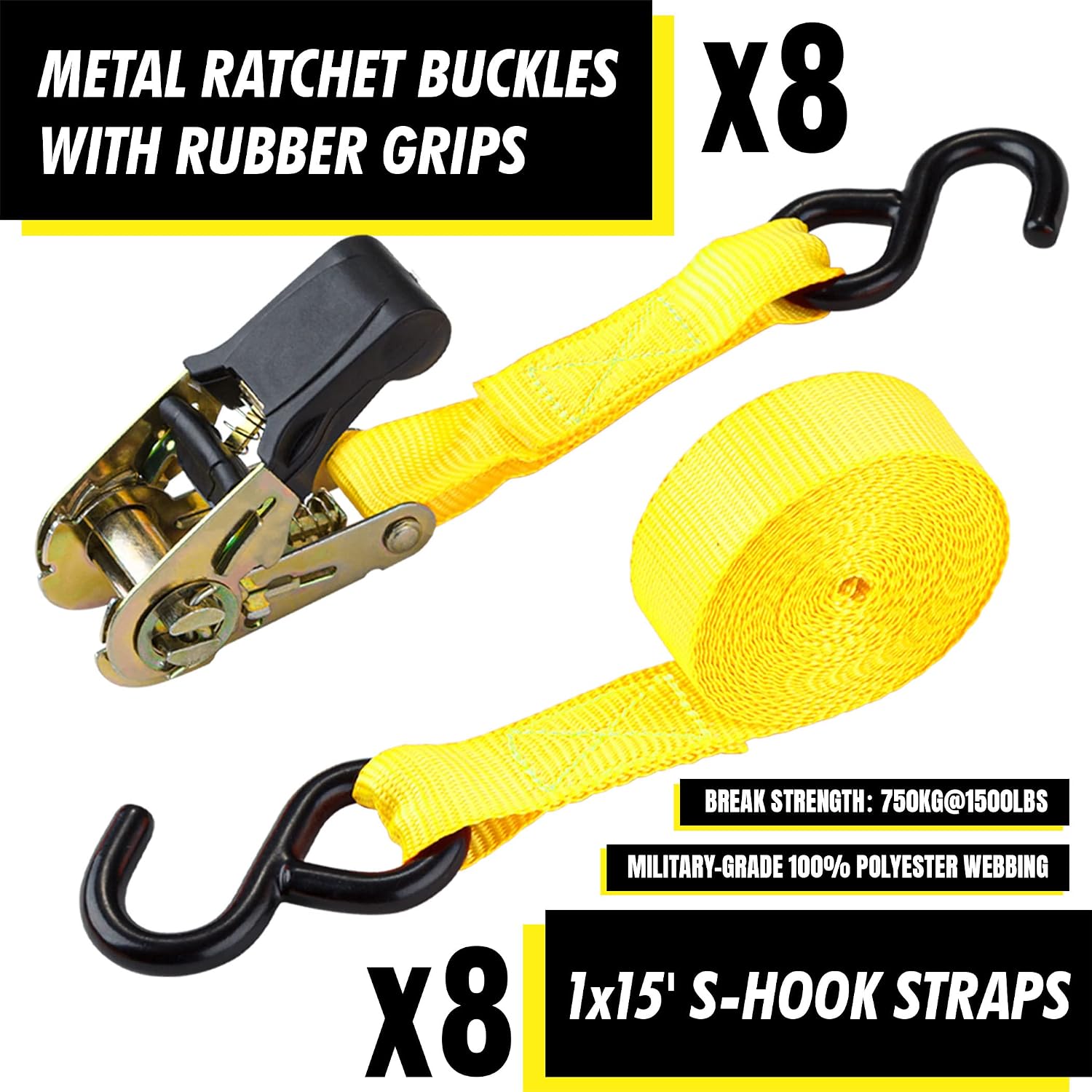 Detalle 2 de Cartman Ratchet Tie Down 15ft 500lbs
