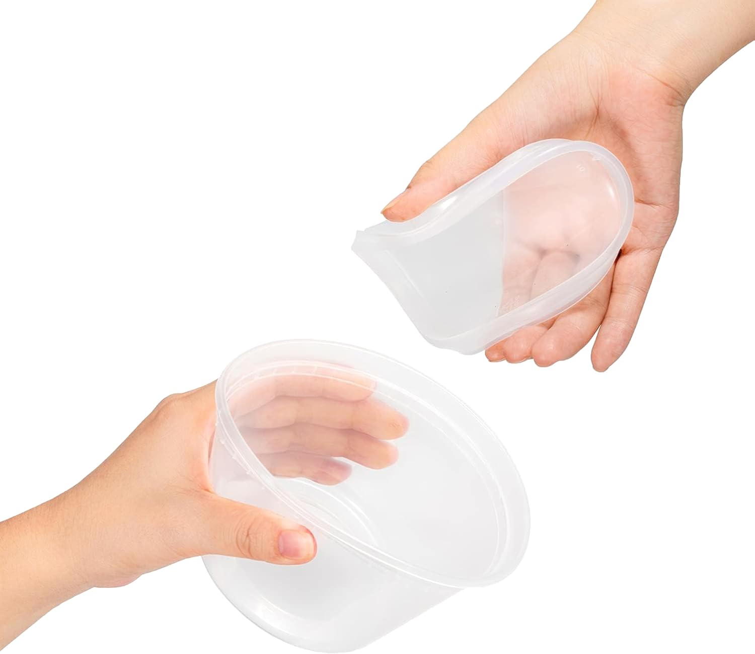Thumbnail 1 de TashiBox 50-Pack 16 oz Clear Plastic Deli Containers with Lids (BPA-Free)