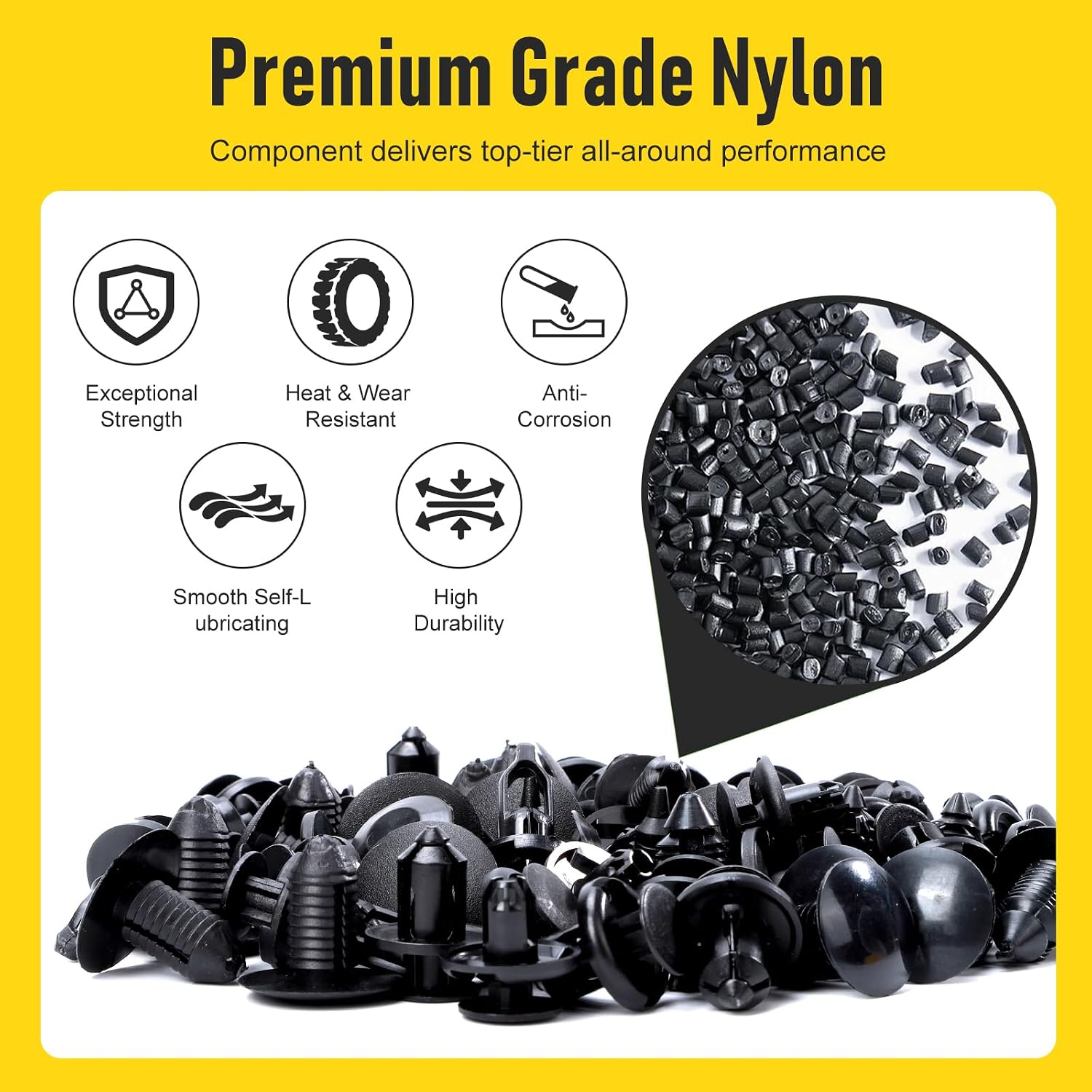 Thumbnail 4 de 240PCS Car Bumper Retainer Clips Kit - Auto Plastic Rivets & Push Fasteners Set