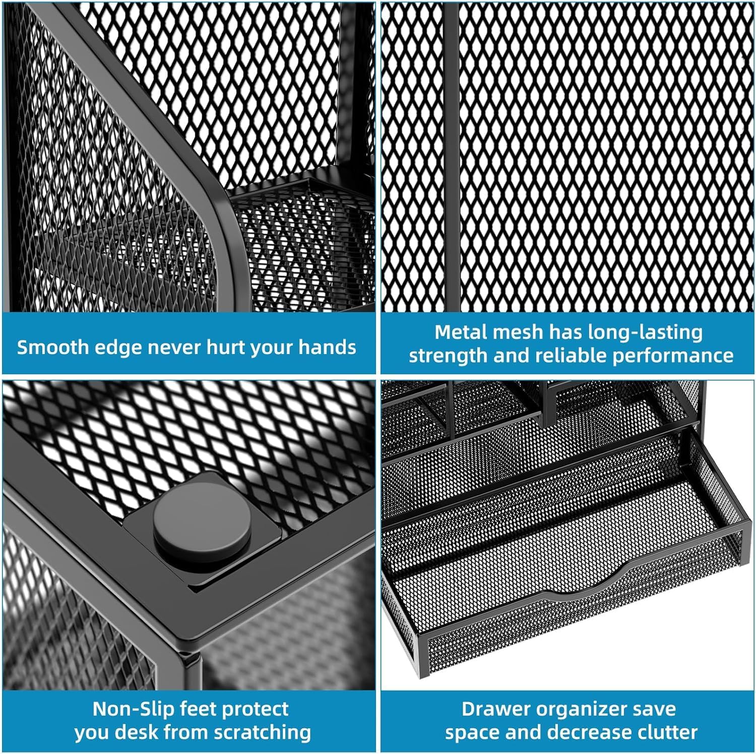 Thumbnail 4 de Marbrasse Mesh Desk Organiser