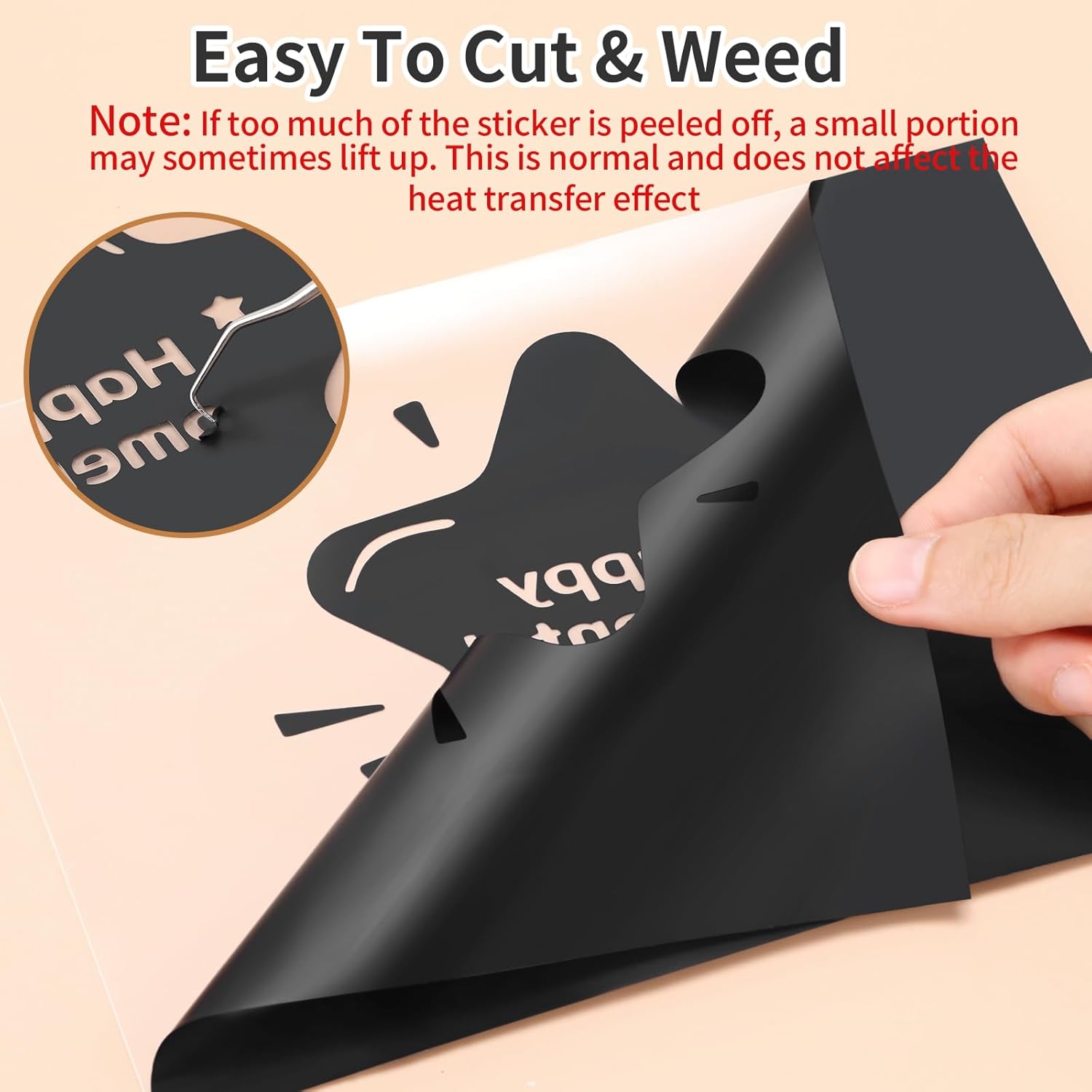 Thumbnail 3 de Euqvunn Vinyle thermocollant 30×300 cm 🧵