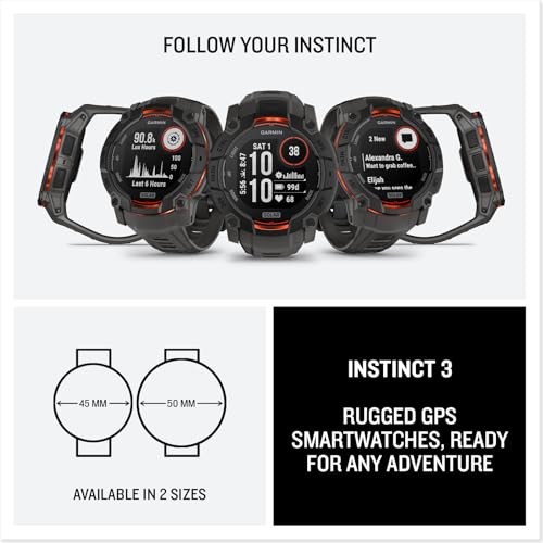 Thumbnail 6 de Garmin Instinct 3 Solar 50 mm: Reloj GPS con luz integrada y监 Health tracking