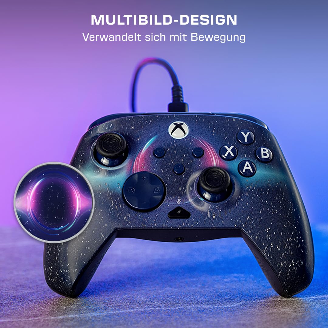 Detalle 2 de Turtle Beach Rematch Advanced Dark Cosmos – Lentikularer Controller für Xbox & PC