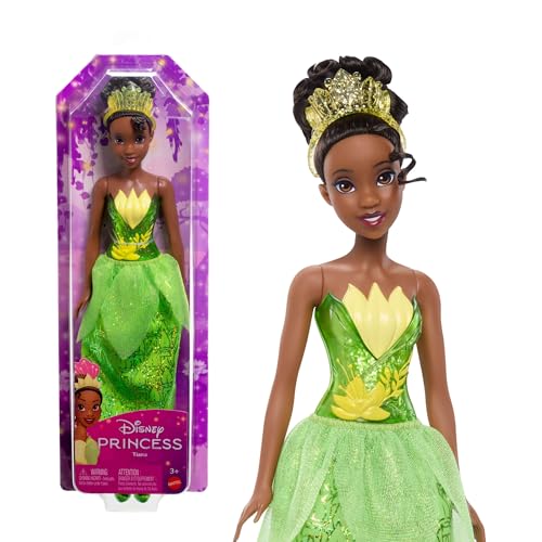 Mattel Disney Princess Tiana: Muñeca de Moda con Vestido Clásico
