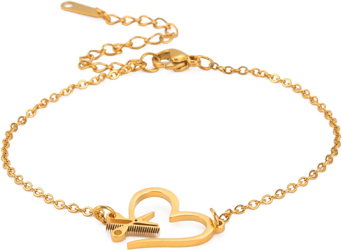 Detalle de Bracelet ciseaux peigne bijou ajustable ⚙