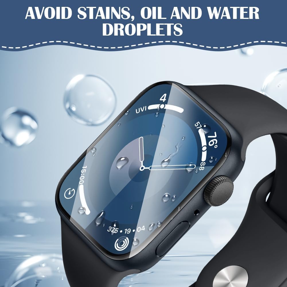 Detalle 1 de OFFCUP Apple Watch Series 7, 8 & 9 45mm TPU Screen Protector, 6 Pack