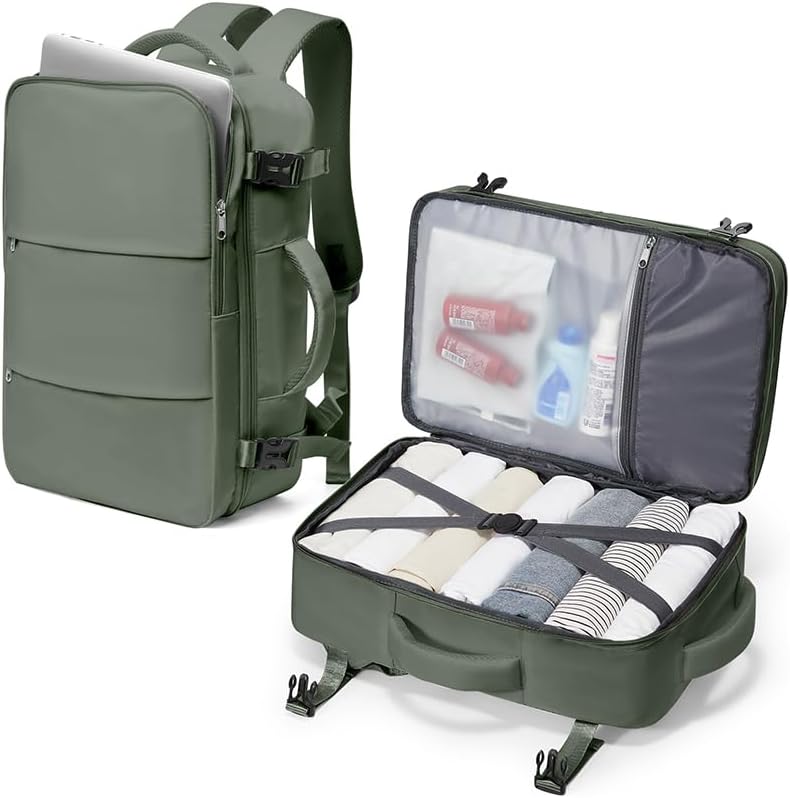 Detalle de SZLX Sac à dos de voyage cabine 40x30x20 pour Ryanair / Wizz Air / EasyJet avec compartiment ordinateur