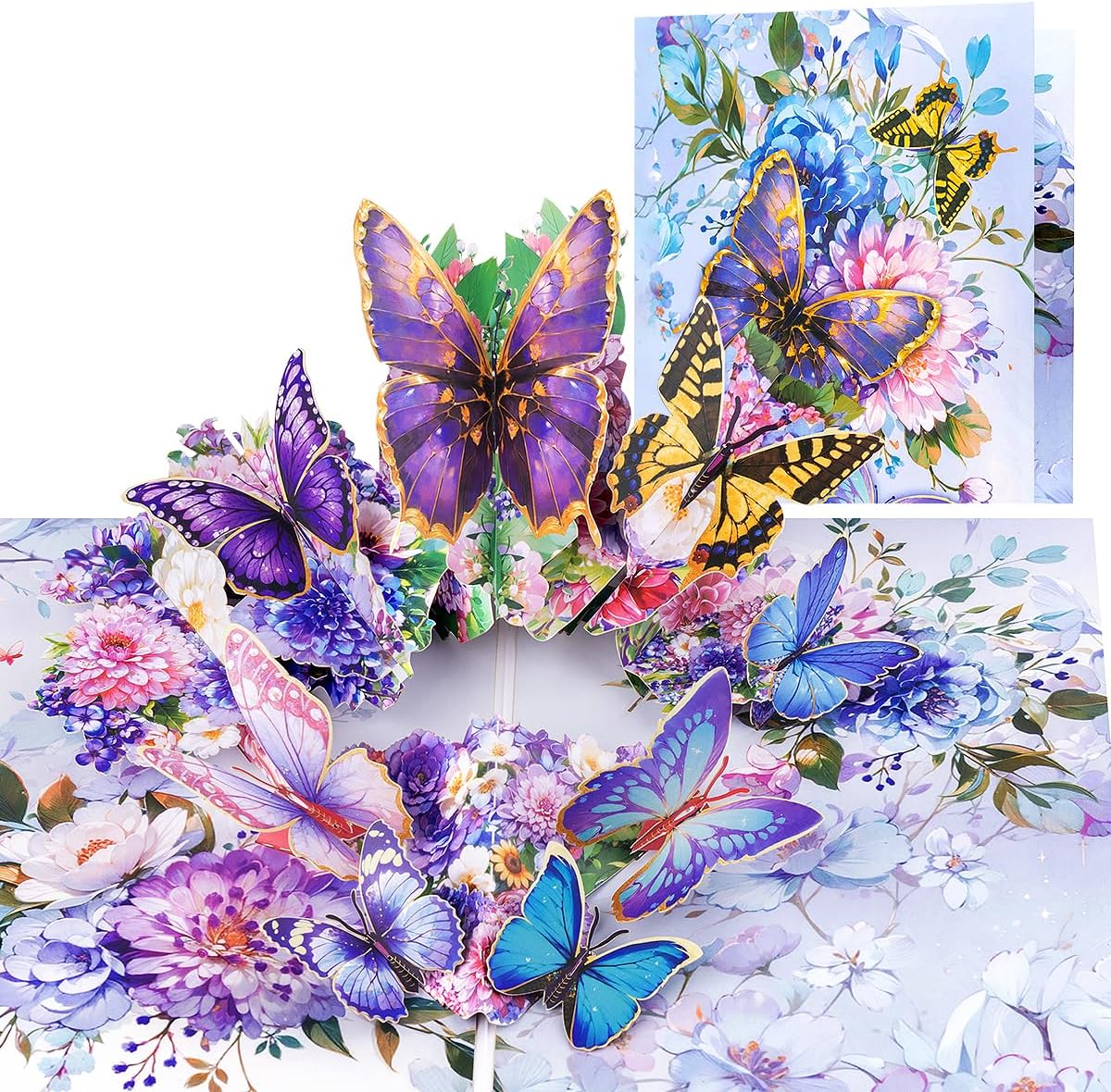 Thumbnail 6 de CNLITIHEKA Rose Butterfly Pop Up Card for Women