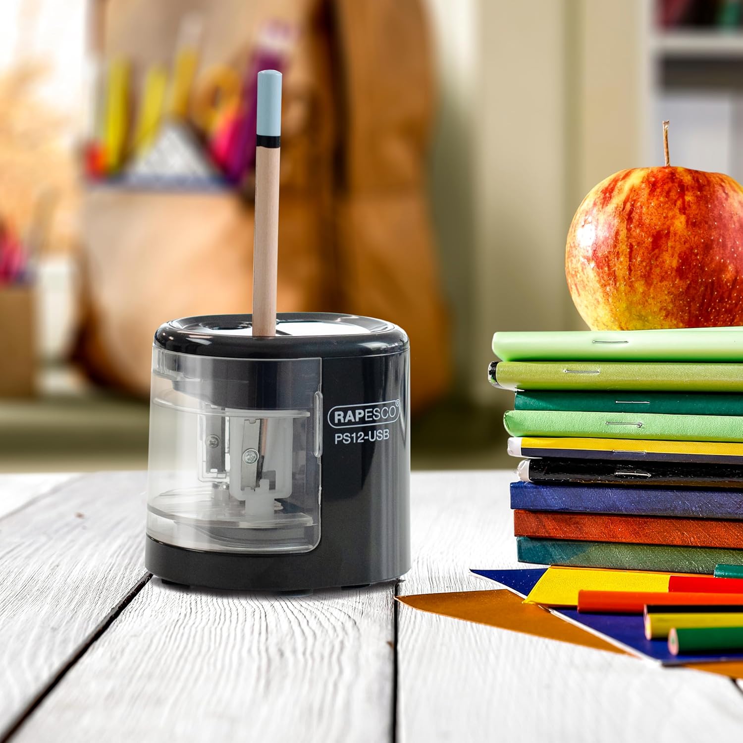 Thumbnail 5 de Rapesco 1449 PS12-USB Electric Pencil Sharpener 2‑hole
