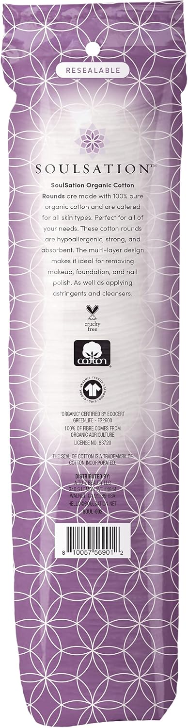 Thumbnail 4 de SoulSation Organic Cotton Rounds 400 Count