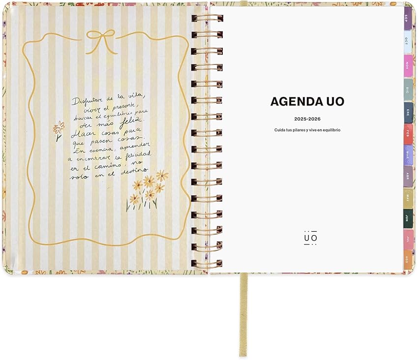 Thumbnail 1 de UO Agenda Escolar Bloom 2025-2026, tapa dura