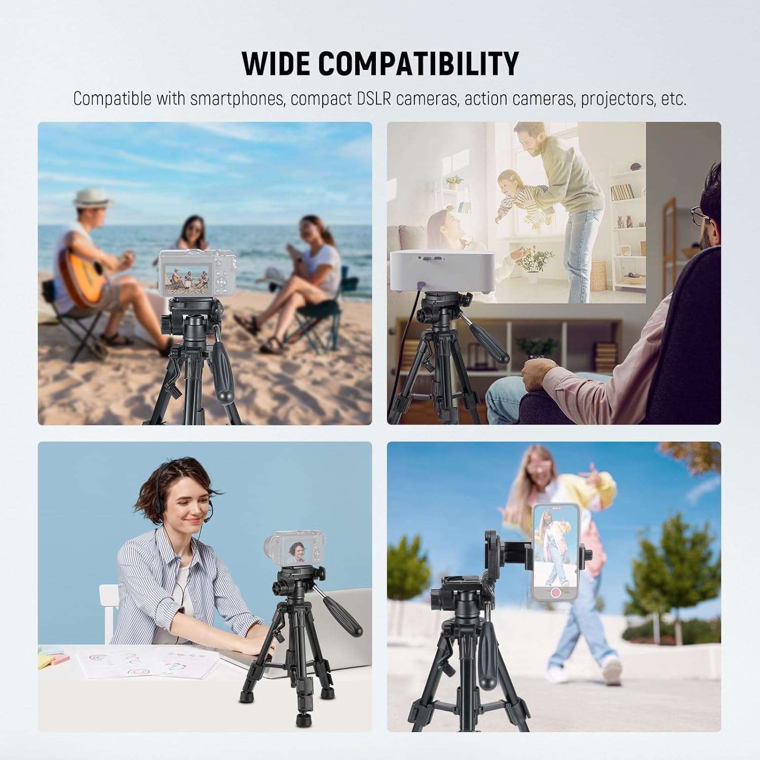 Detalle 2 de NEEWER Basic Mini Desk Tripod TP02 review: compact stability for camera, phone and more