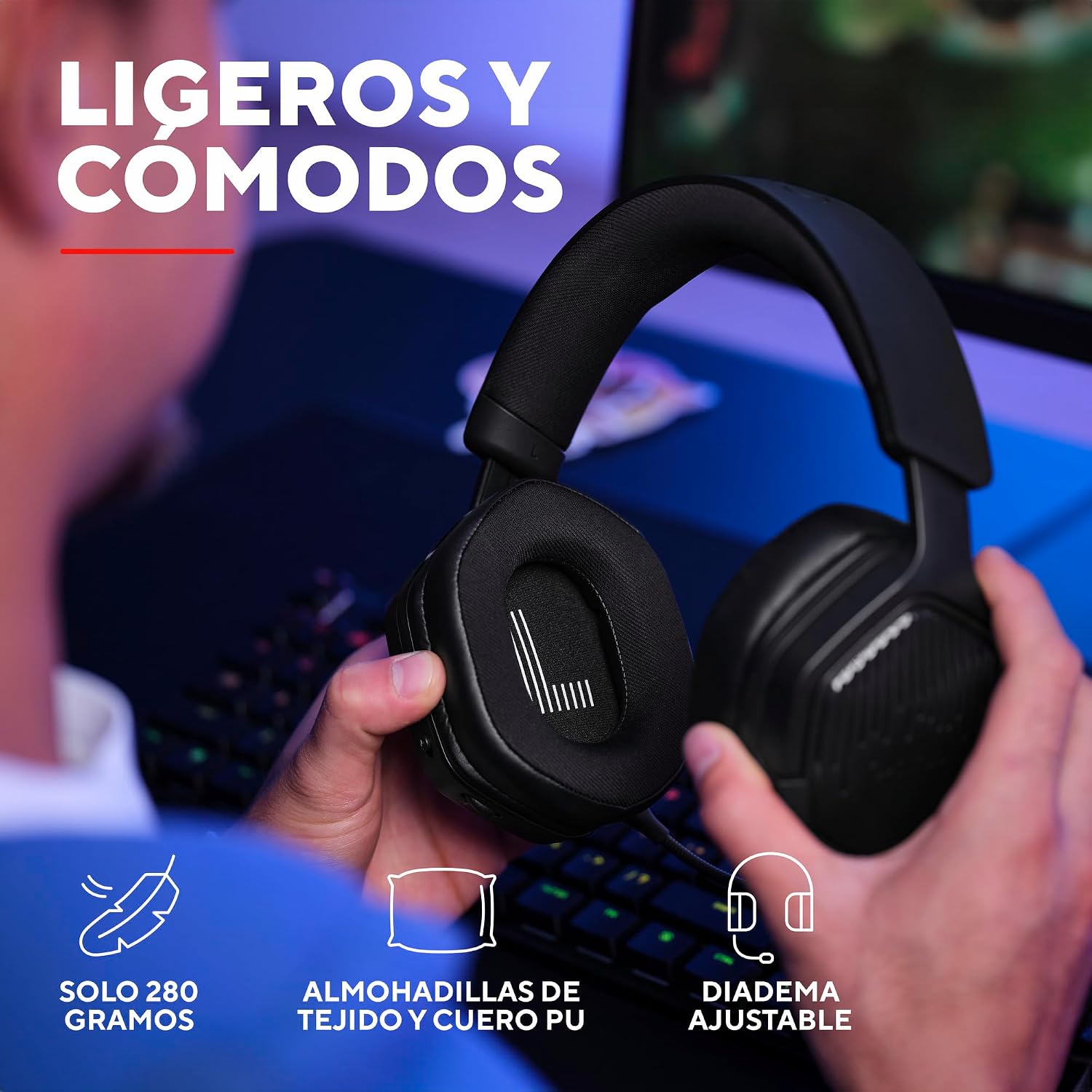 Thumbnail 6 de GXTrust 1493 Ravox Auriculares gaming 50 mm, 70 h