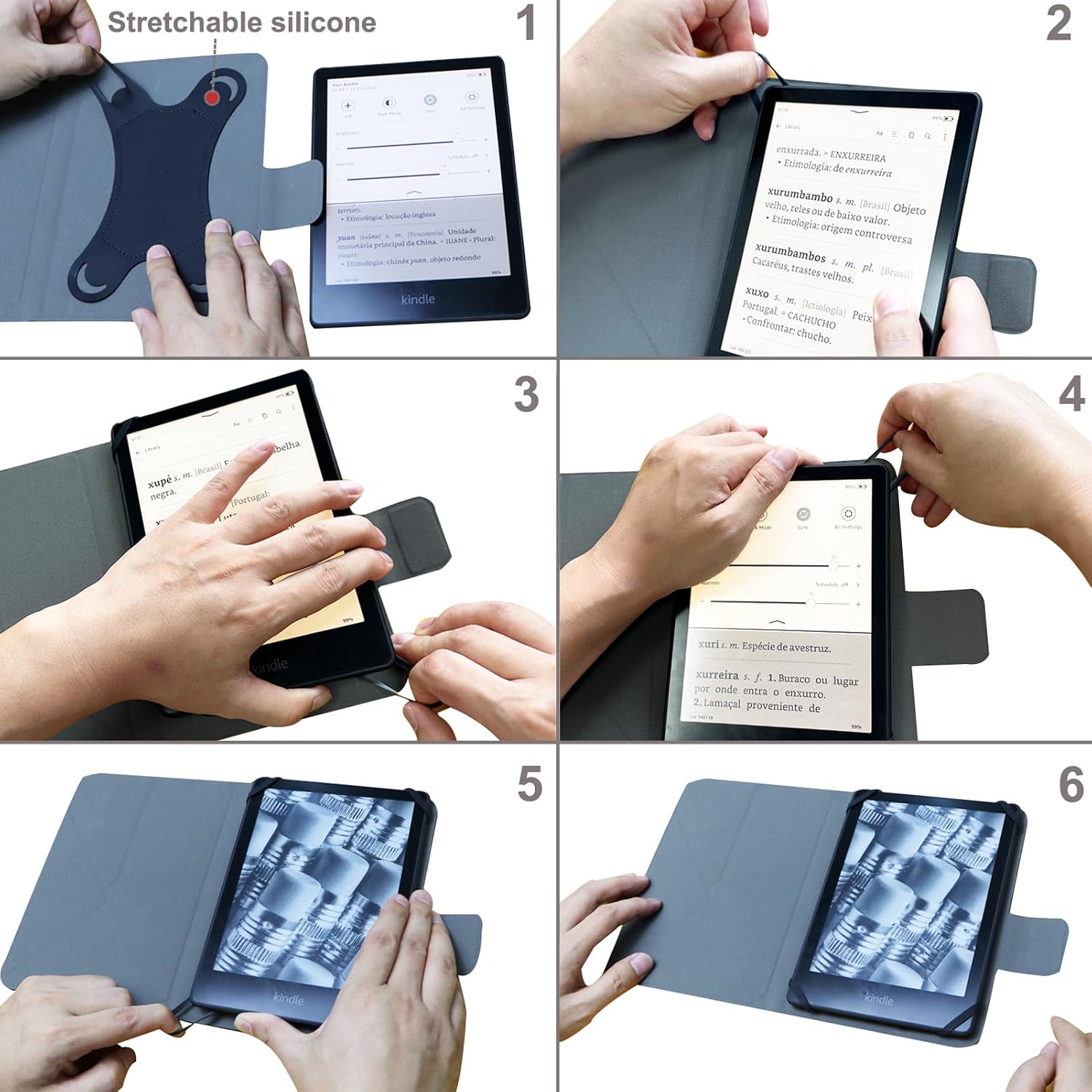 Thumbnail 1 de ZhaoCo Universal Hülle für 6,8" Kindle Paperwhite Blau