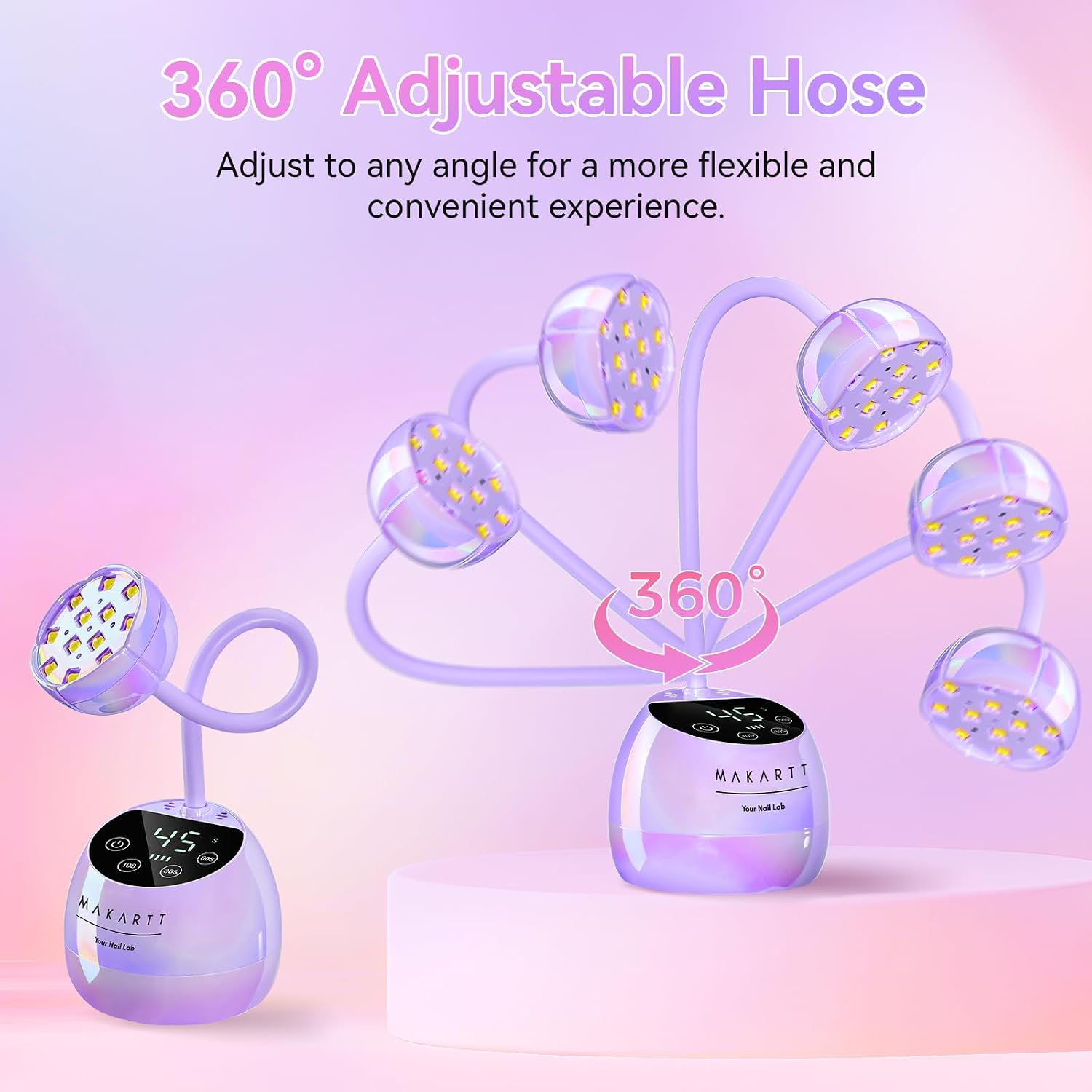 Thumbnail 4 de Makartt UV LED Nail Lamp with Gooseneck — Cordless 39mW/cm² Quick Gel Curing