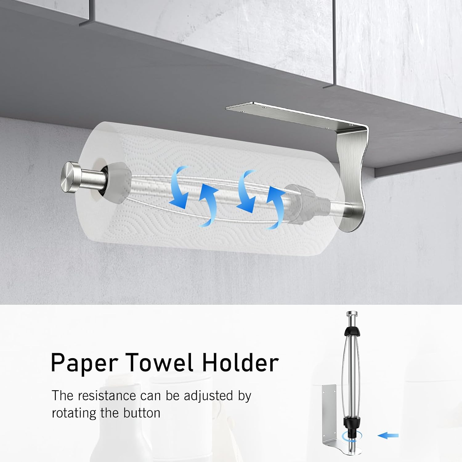 Thumbnail 5 de SetSail Paper Towel Holder, Stainless Steel