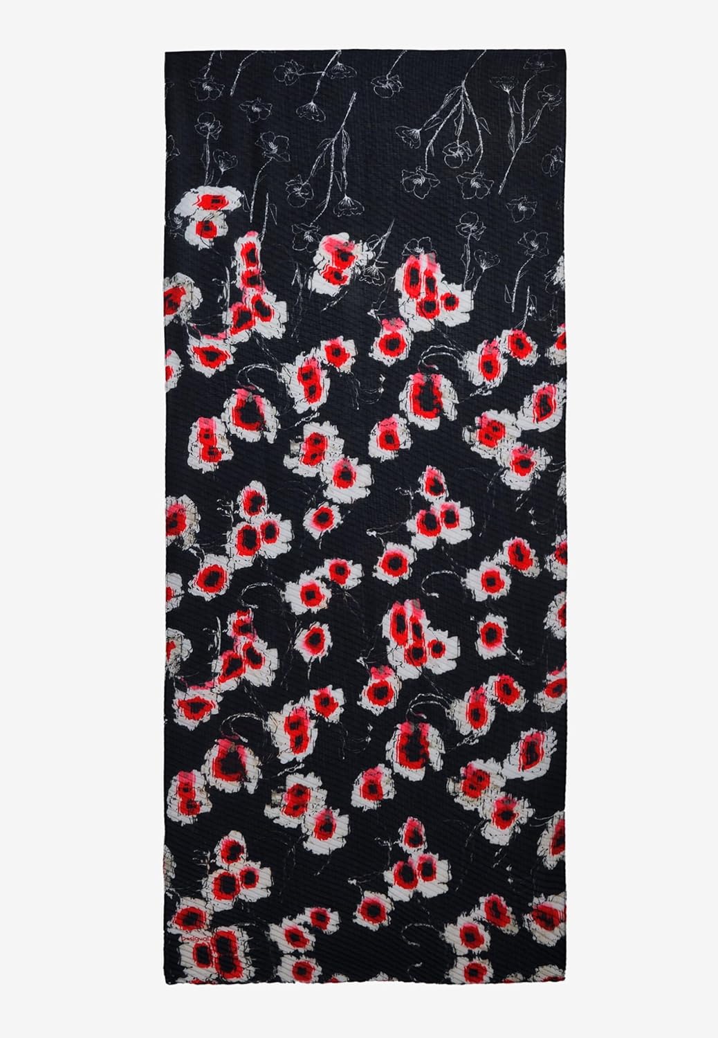 Thumbnail 1 de Desigual Dot Flower Rectangle foulard 158x160 cm 🧣