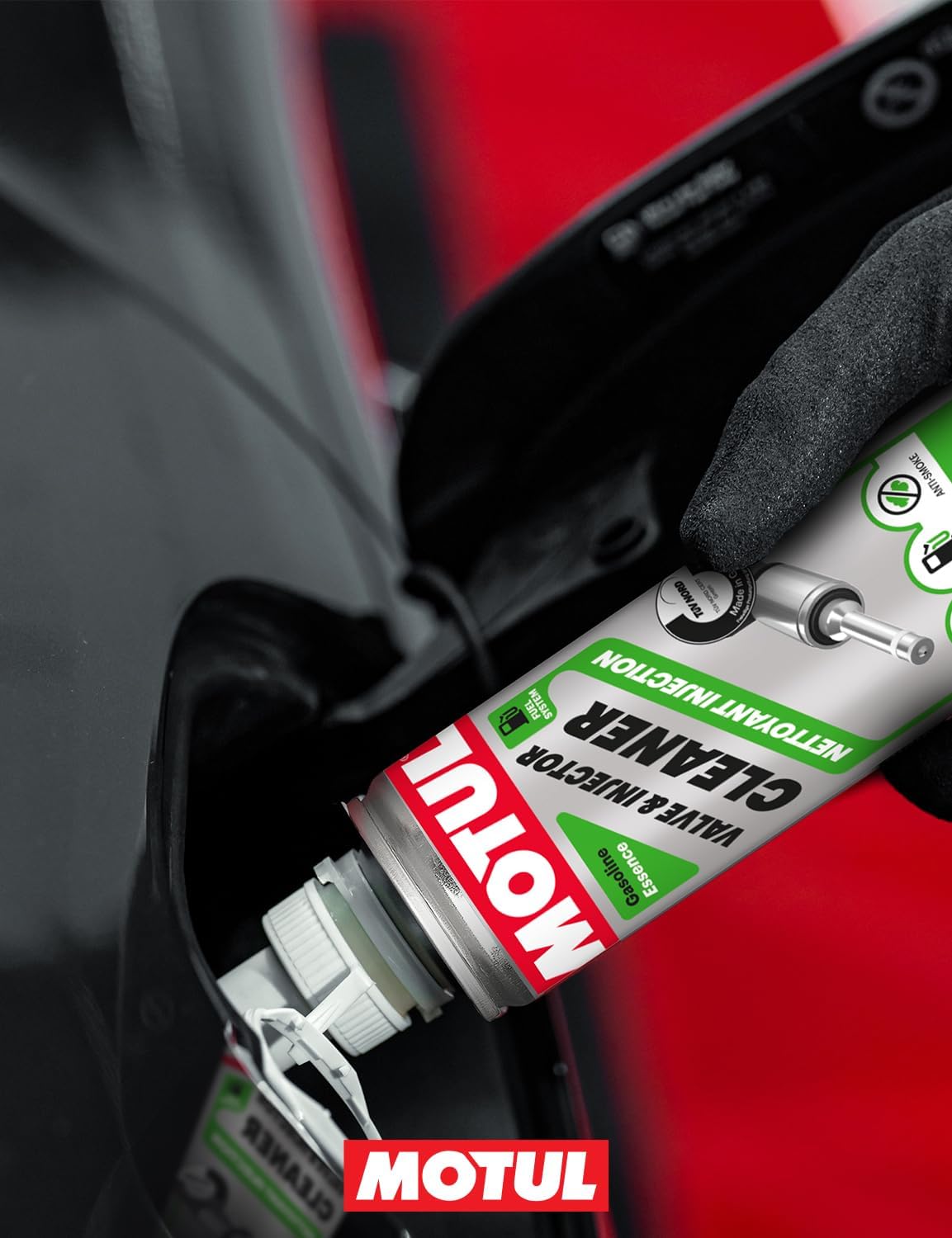 Detalle 2 de Motul Nettoyant Injection Essence « Injection Essence » – Additif curatif carburant 300 ml (valve & injector cleaner)