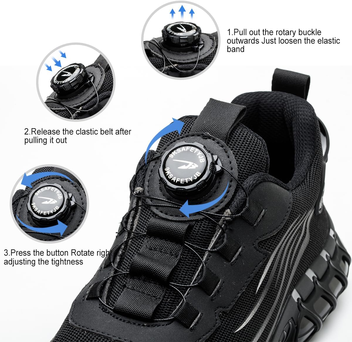 Thumbnail 3 de Sicherheitsschuhe Arbeitsschuhe Unisex Stahlkappenschuhe – Anti-Smash & Anti-Punktur, 38–46 EU