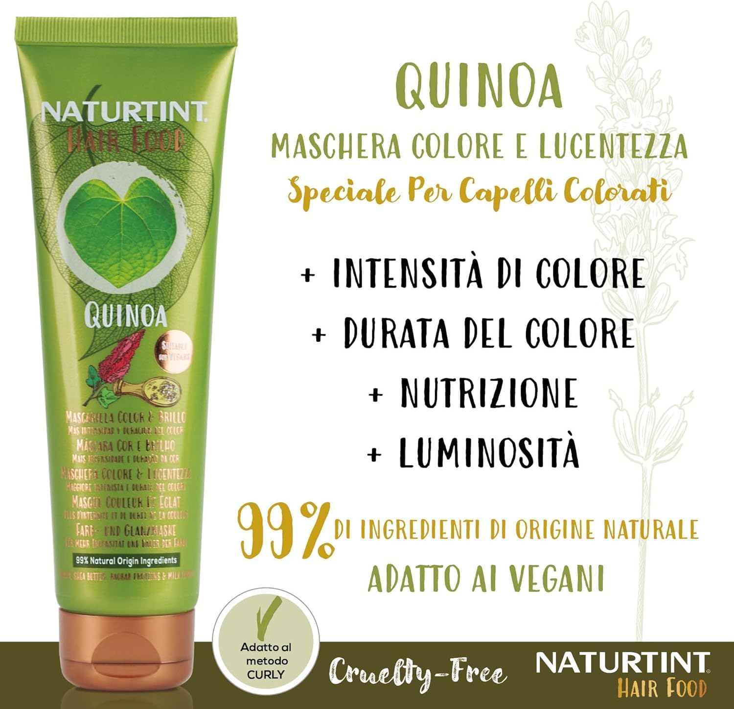 Thumbnail 1 de Naturtint Hair Food Maschera Quinoa: prolungare intensità, lucentezza e durata del colore