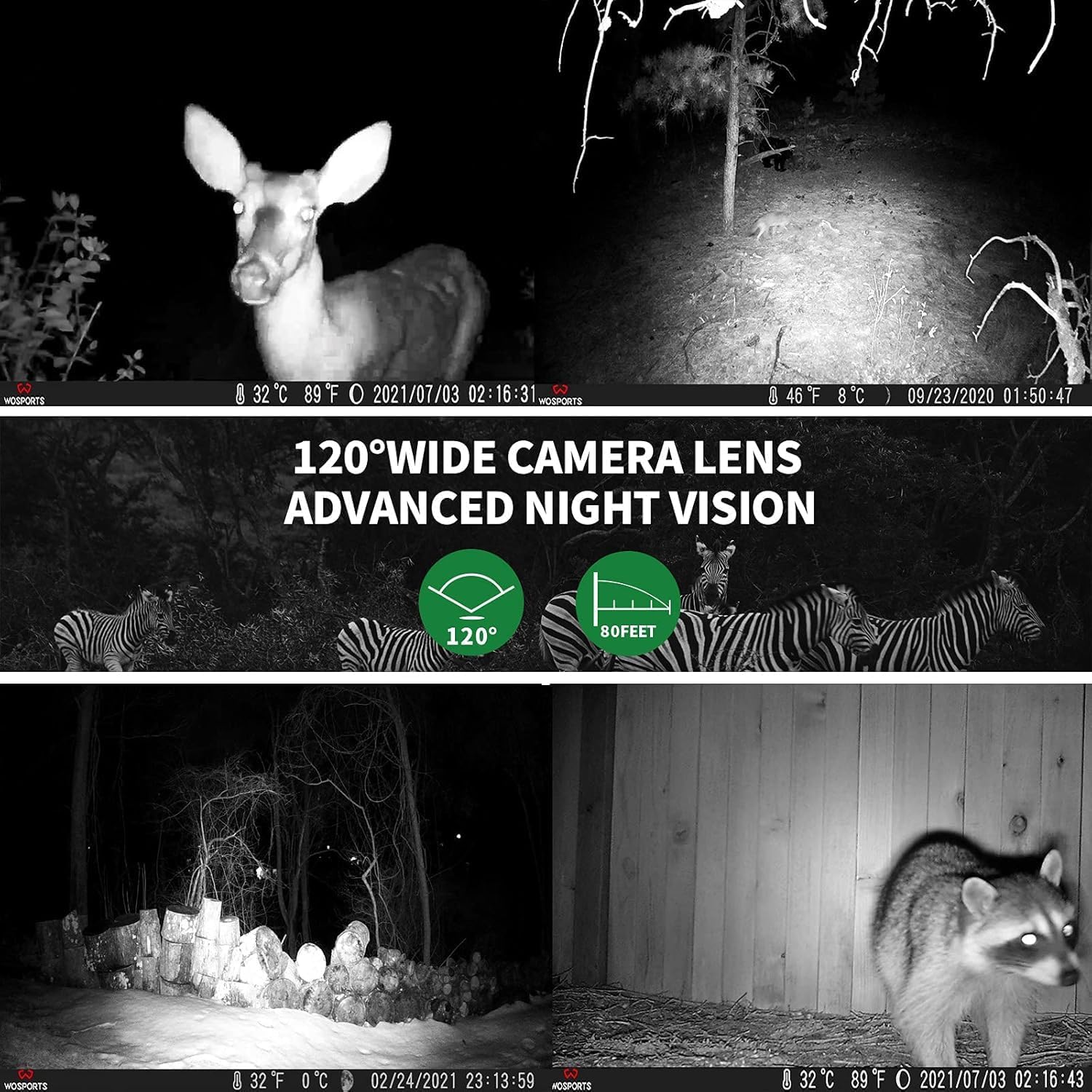 Thumbnail 2 de WOSPORTS G600-4K Trail Camera, 64MP, 4K Video, No-Glow Night Vision