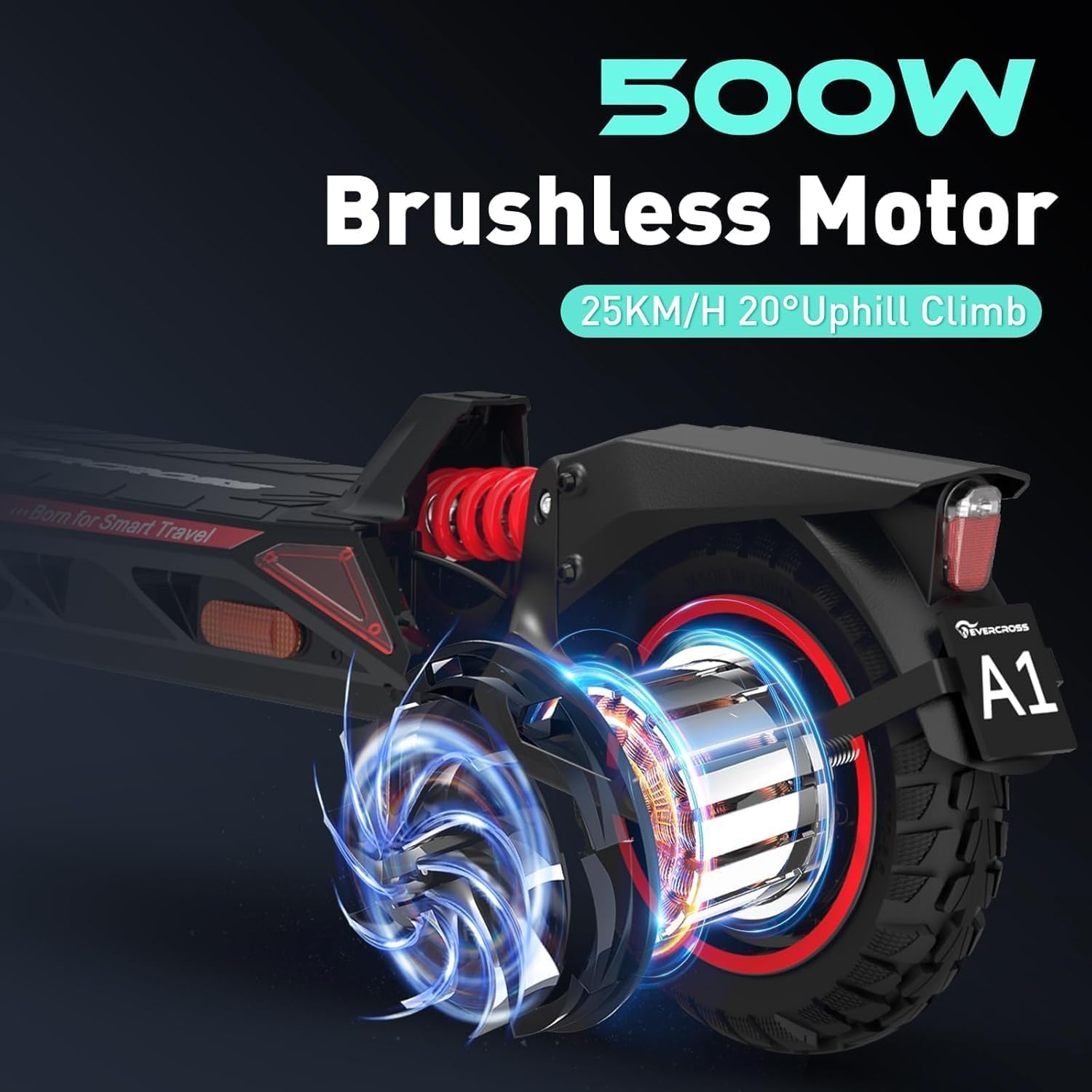 Thumbnail 2 de EVERCROSS Monopattino Elettrico Adulti 500W – autonomia fino a 60 km, pieghevole e sicuro