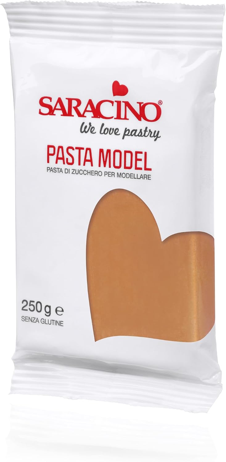 Detalle de Saracino Pasta di Zucchero Model Gialla 250 g senza Glutine — modellaggio delicato e versatile