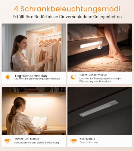 Thumbnail 6 de Gritin 2026 Gen 2 Schrankbeleuchtung Unterbauleuchte Küche – 32,3 cm, 96 LEDs, USB-C