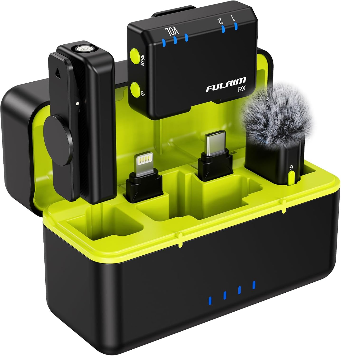 Detalle de FULAIM X6S Microfono Lavalier Wireless 48kHz/24Bit