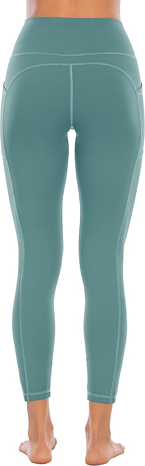 Detalle de OVRUNS high waist gym leggings for women with pockets — yoga, running & compression support