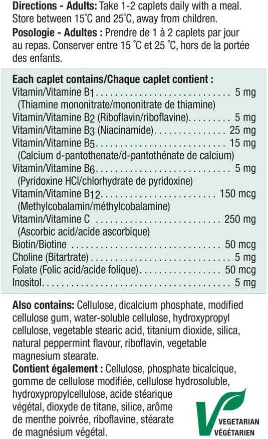 Detalle de Jamieson 2015 B-Complex + Vitamin C, Folate, 100 Caplets