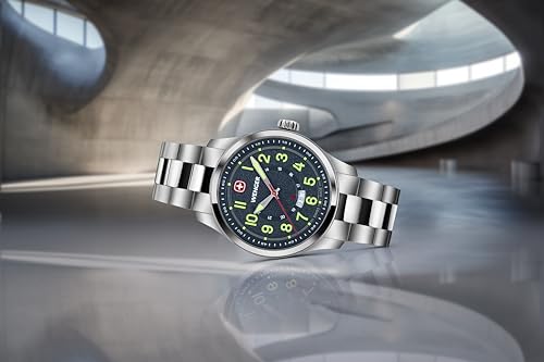 Detalle de Reloj Wenger Terragraph Analógico 43 mm: elegancia suiza y resistencia diaria