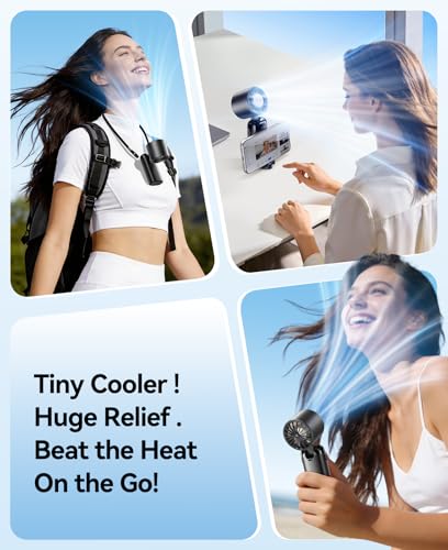 Detalle de KIMMOO Handheld Portable Turbo Fan with Ice Cooler