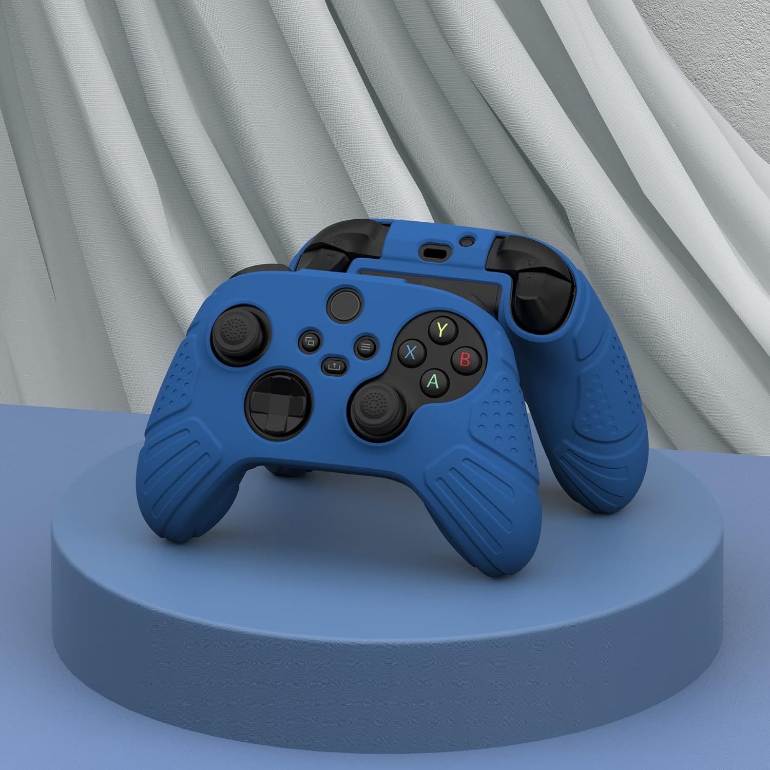 Detalle de eXtremeRate PlayVital Guardian Edition Blue Silicone Case for Xbox Series S/X Controller (Model 1914)
