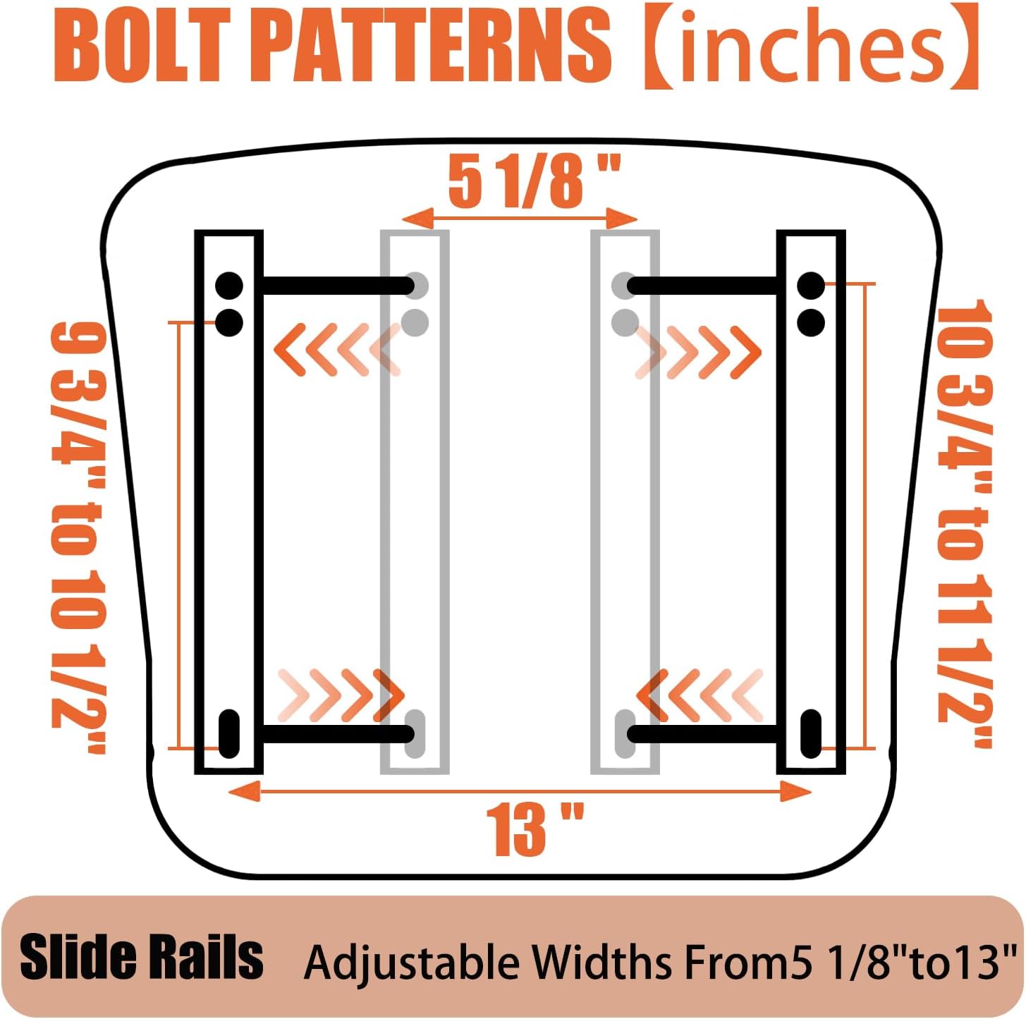 Detalle de SEATIN Universal Forklift Seat 6" Slide