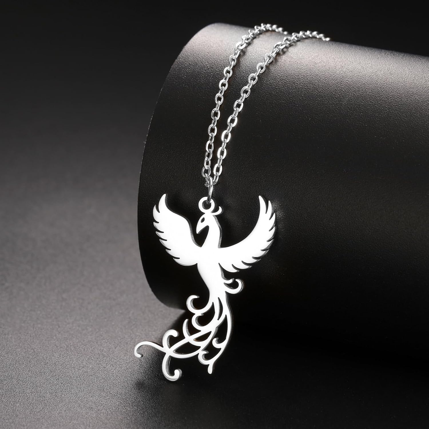 Thumbnail 2 de VASSAGO Rising Phoenix Halskette aus Edelstahl mit Fénix-Anhänger – für Frauen und Männer