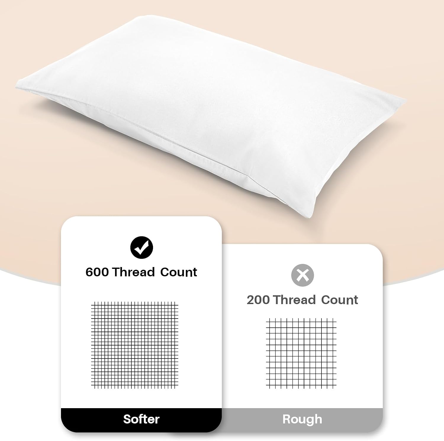 Detalle de Warmstar YOU-1 Toddler Pillowcase Set, 100% Cotton, 13" x 18", White