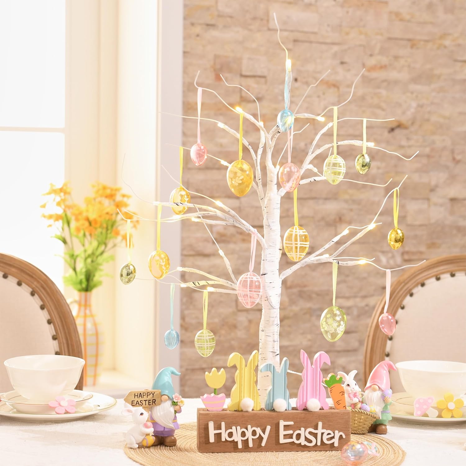Thumbnail 3 de Victor's Workshop 26x Ostereier zum Aufhängen – bunte, bruchsichere Deko-Eier für Ostern und Frühling