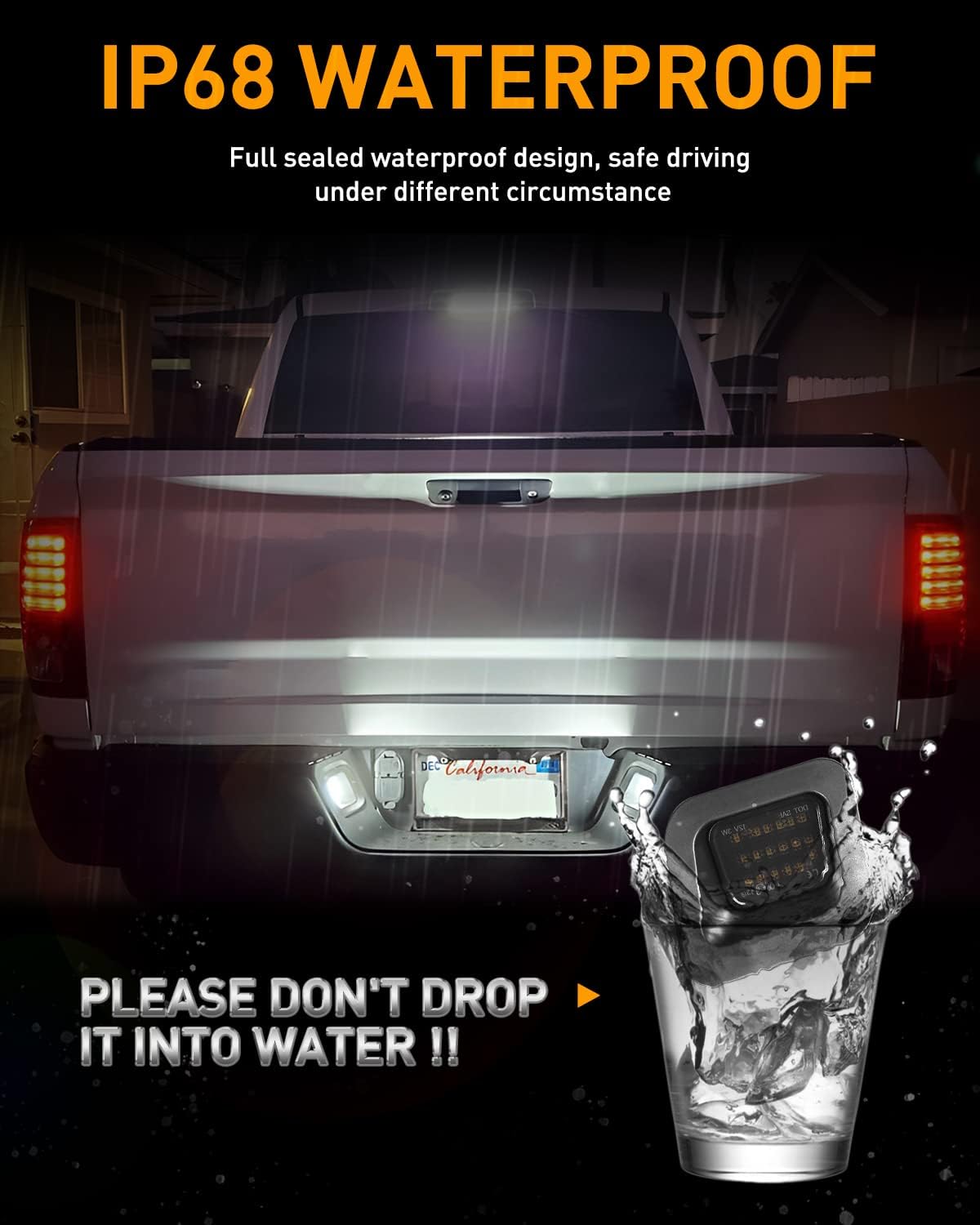 Thumbnail 5 de LESAUCE Full LED License Plate Light (Tag Light) 6000K Smoke Lens, Plug-and-Play Replacement for 2003-2018 Dodge Ram 1500/2500/3500 Pickup (2 PCS)