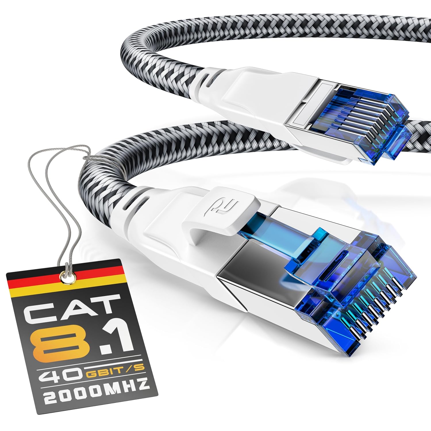 Detalle de CSL CAT 8.1 Netzwerkkabel 5 m weiß