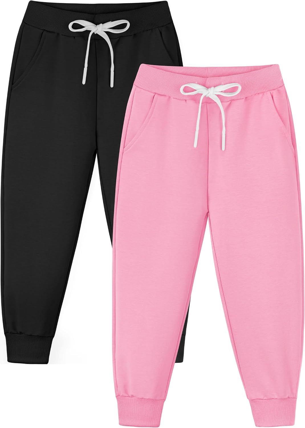 Thumbnail 6 de Ruisita 2er Pack Mädchen Jogginghose – Bequeme Baumwoll-Jogginghose für Kleinkinder (Größen 2–6 Jahre)