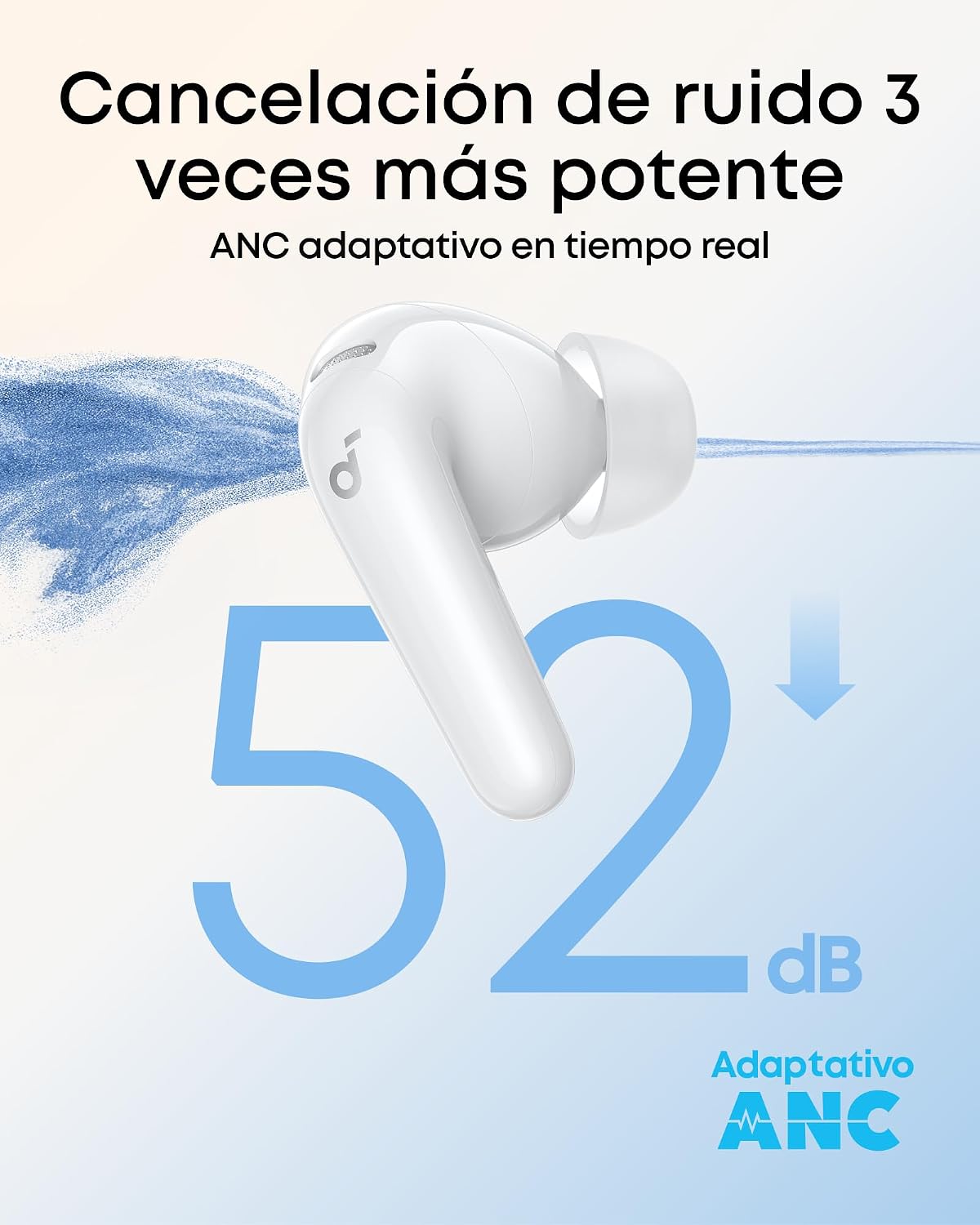 Detalle de Soundcore P31i de Anker: Auriculares Bluetooth con Cancelación de Ruido y Traducción en Vivo